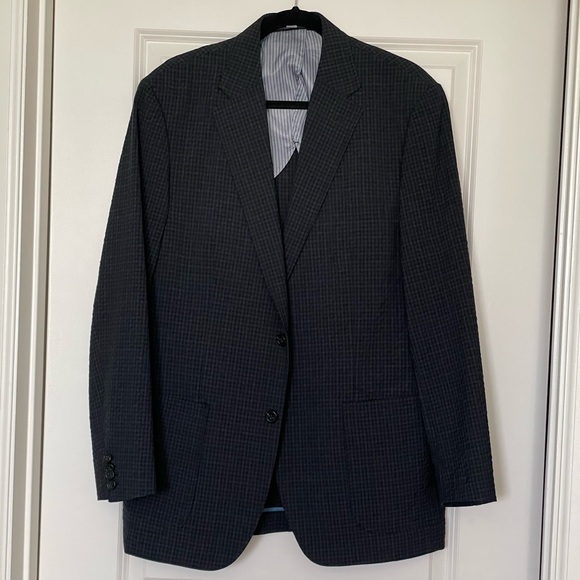 Johnston & Murphy Check Sport Coat Large - Picture 1 of 5